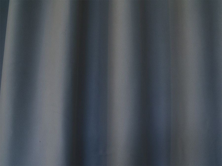 Blockout Curtains 600x270cm PINCH PLEAT+ Hooks High Level Fabric Grey Blue