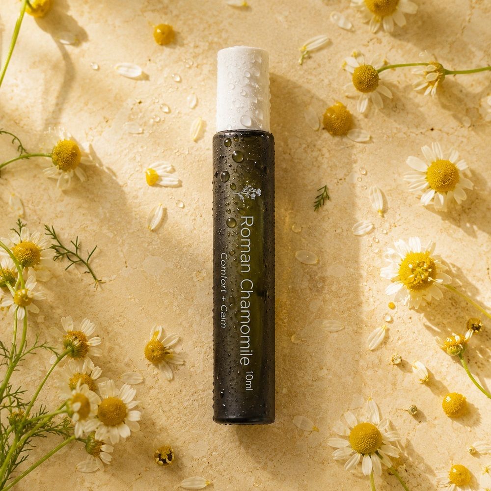 Roman Chamomile Essential Oil Roll-on — Emotional Softening, Comfort & Nervous System Calm Ritual