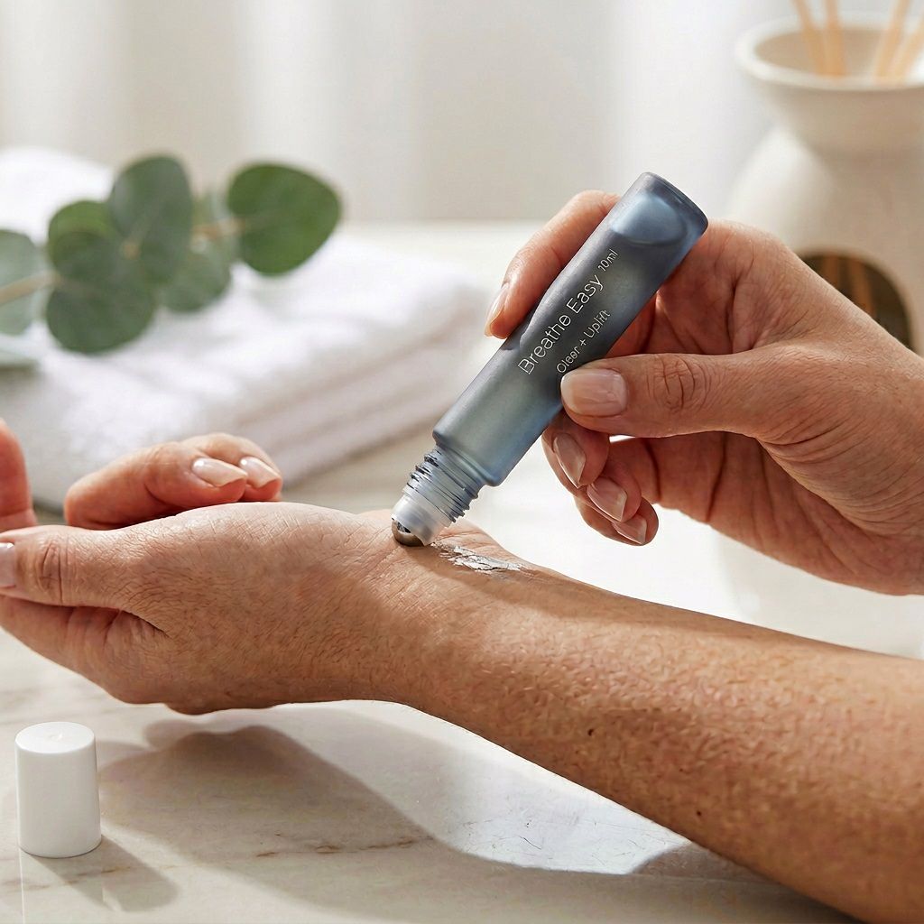Breathe Easy Essential Oil Roller — Respiratory Clarity, Breath Support & Mental Reset Ritual