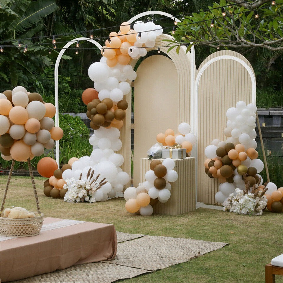 Fin Set Of 3 Wedding Arch Balloon Frame Metal Arch Backdrop Stand Birthday Party