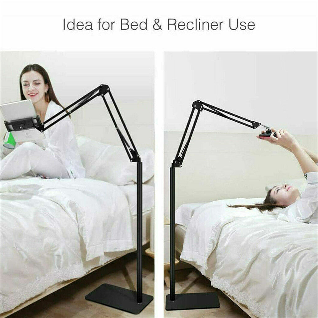 360 Tablet Floor Stand Adjustable 5-12.9 Inch Overhead Phone Desktop Holder