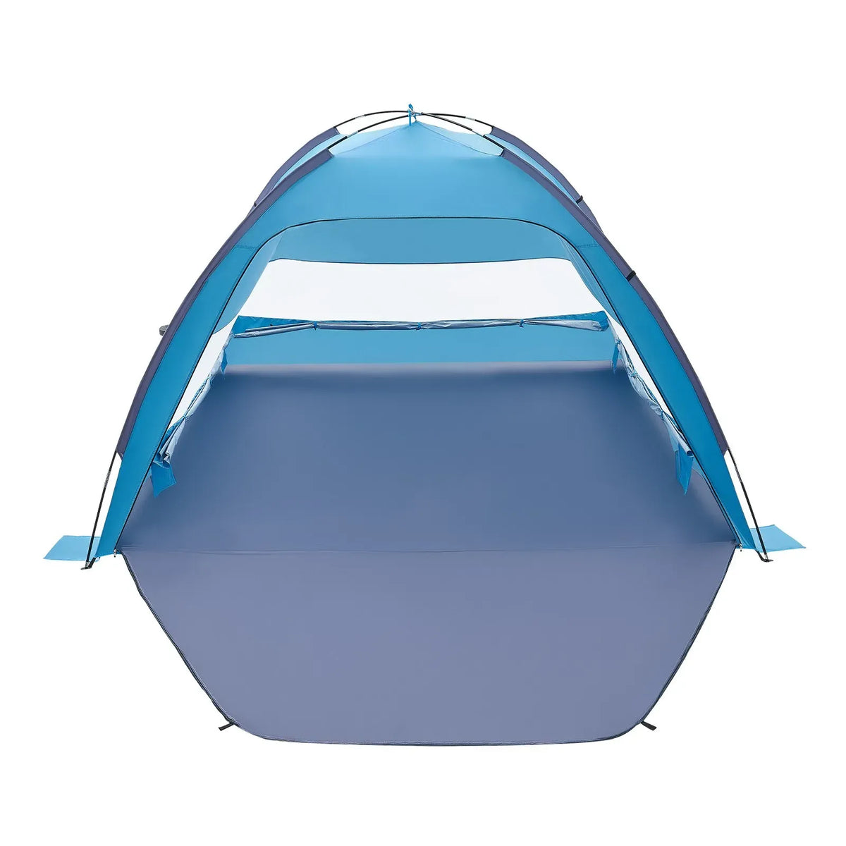 Beach Tent Sun Shelter for 6 Person, UPF 50+ Protection, Portable Sun Shade Canopy with Carrying Bag & Sand Pockets