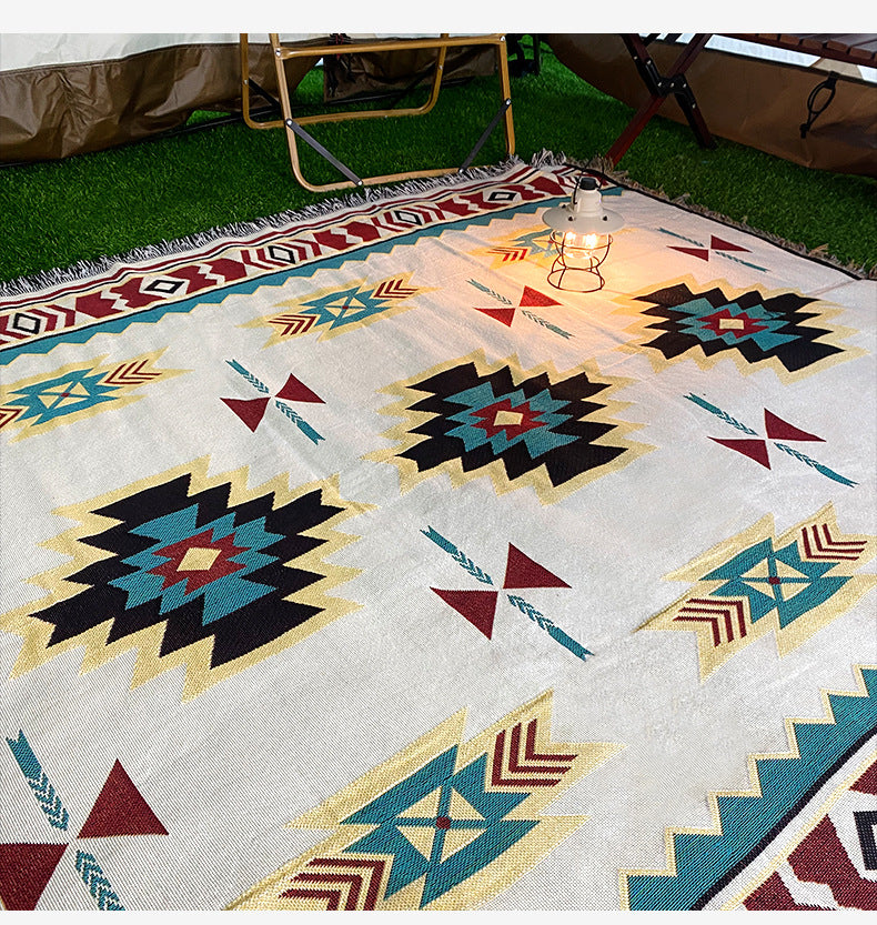 180*340cm Bohemian Picnic Blanket, Waterproof Camping Blanket, Outdoor Rug for Camping, Picnic, Beach
