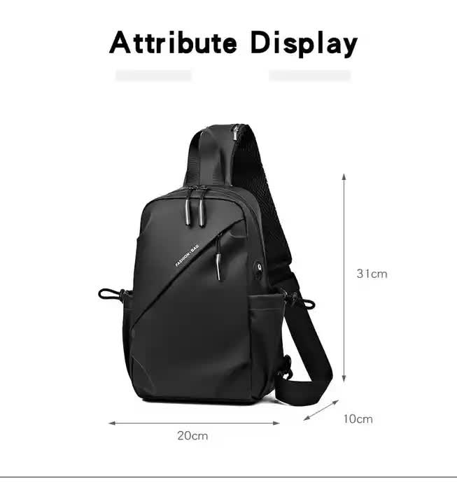 Multifunctional Crossbody Chest Bag | Stylish and Practical Shoulder Backpack for Everyday Use (Gray)