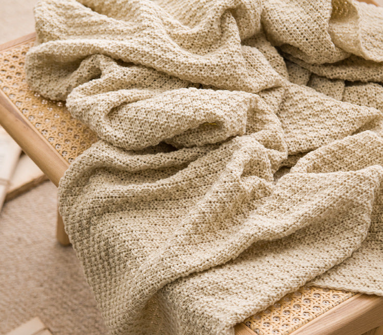Dark Green 110cm x 150cm Soft Tassel Throw Blanket for Sofa or Bed, Cozy  Casual Blanket for Office Nap, Minimalist Bed End Cover