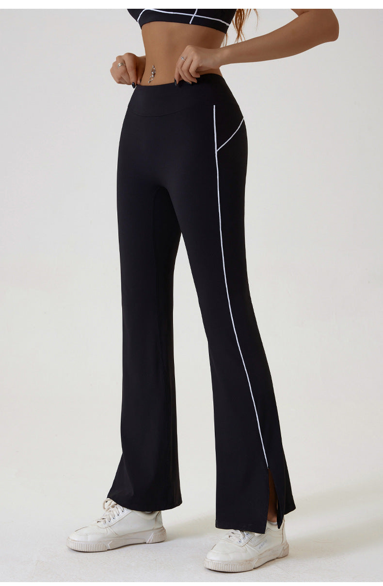 Blue Flared Leggings & Sports Bra Set - Breathable & Stretchy Activewear for Yoga, Running & Gym Workouts Size M