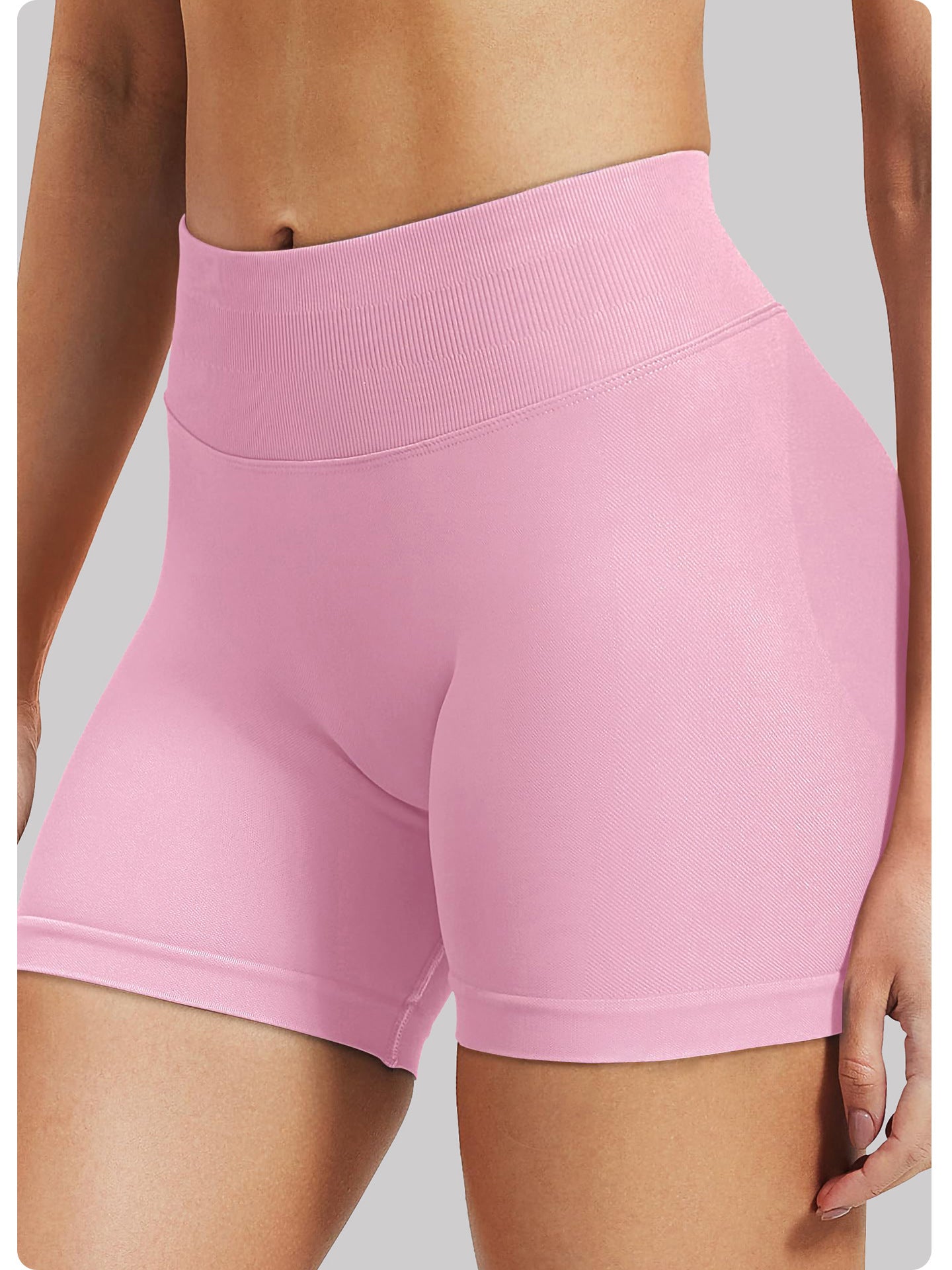 Black High-Waisted Yoga Shorts for Women, Butt-Lifting Fitness Running Shorts, Sports Leggings for Workout, Size L