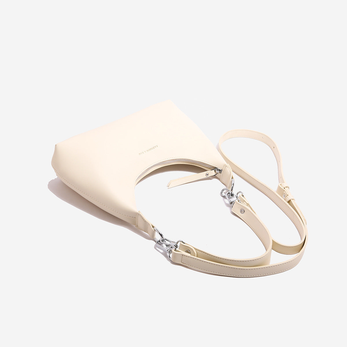 Black Women's Trendy PU Leather Shoulder Bag - Fashionable Underarm Hobo Bag with Adjustable Strap