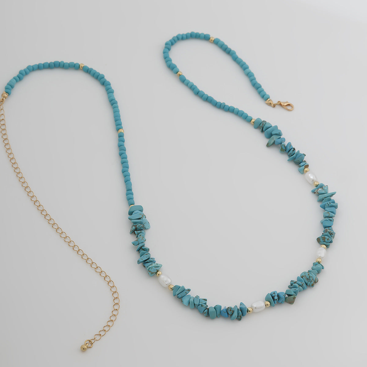 Blue 3-Piece Layered Waist Chain Set - Bohemian Style Body Accessories