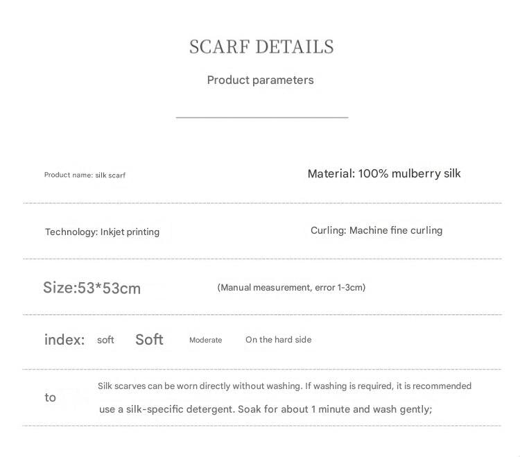 Purple Pure Silk Scarf - Elegant Flower Design, Square Handkerchief (Style 9)