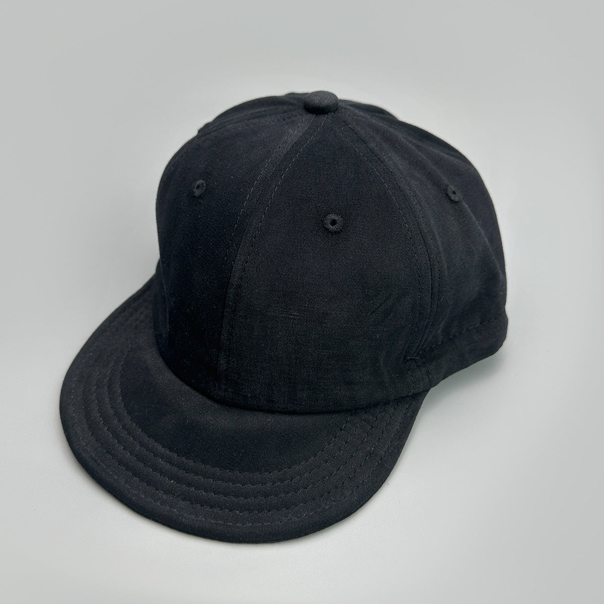 Black Minimalist Baseball Cap - Unisex Retro Streetwear Hat