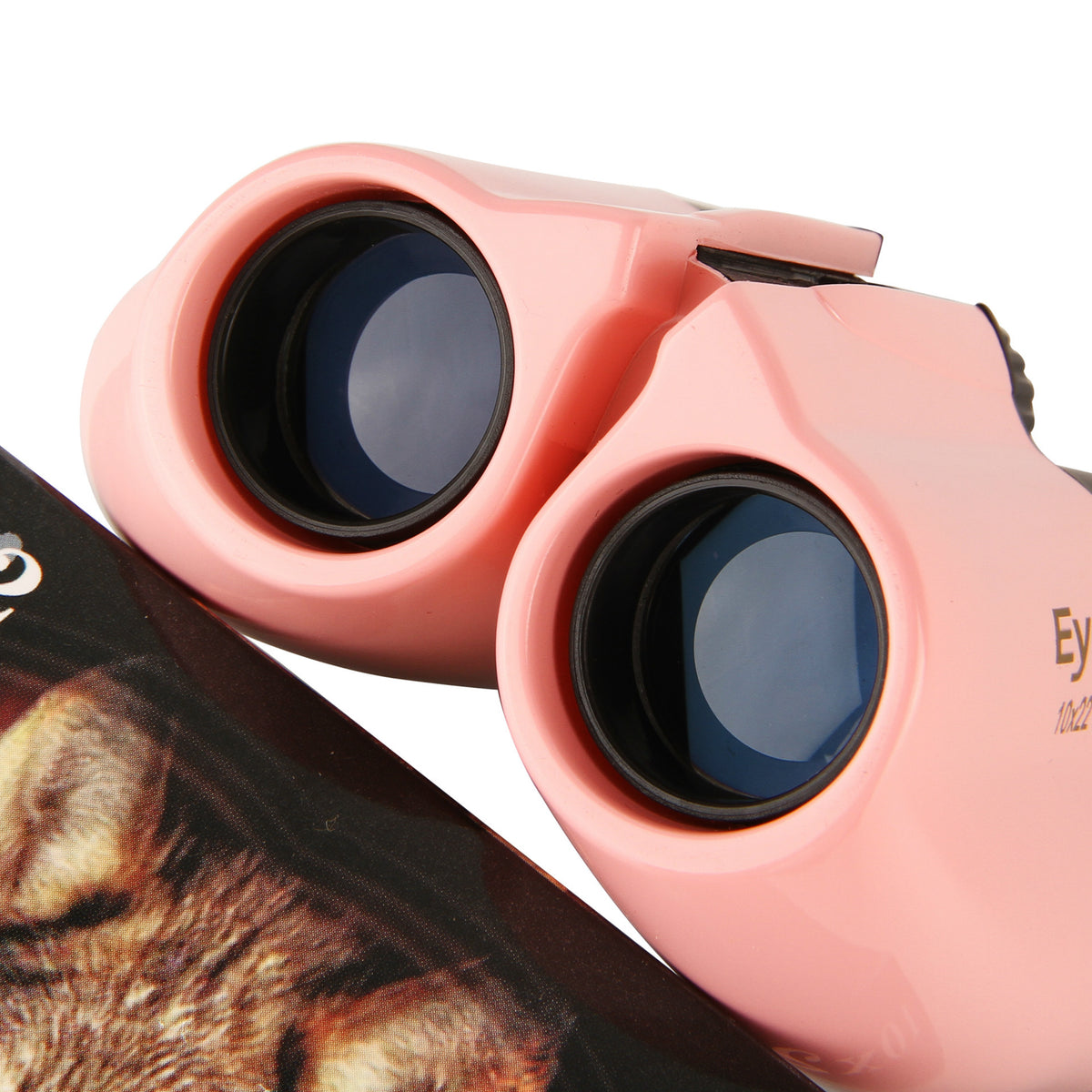 White 10x22 Compact Binoculars for Adults - High Definition Lightweight Telescope for Hiking, Travel, and Concerts
