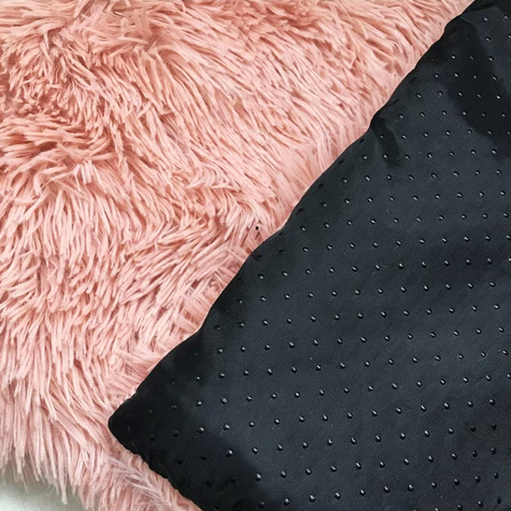Dark Grey Plush Pet Mat for Dogs and Cats - 50x70cm, Anti-Slip, Warm and Cozy for Autumn and Winter