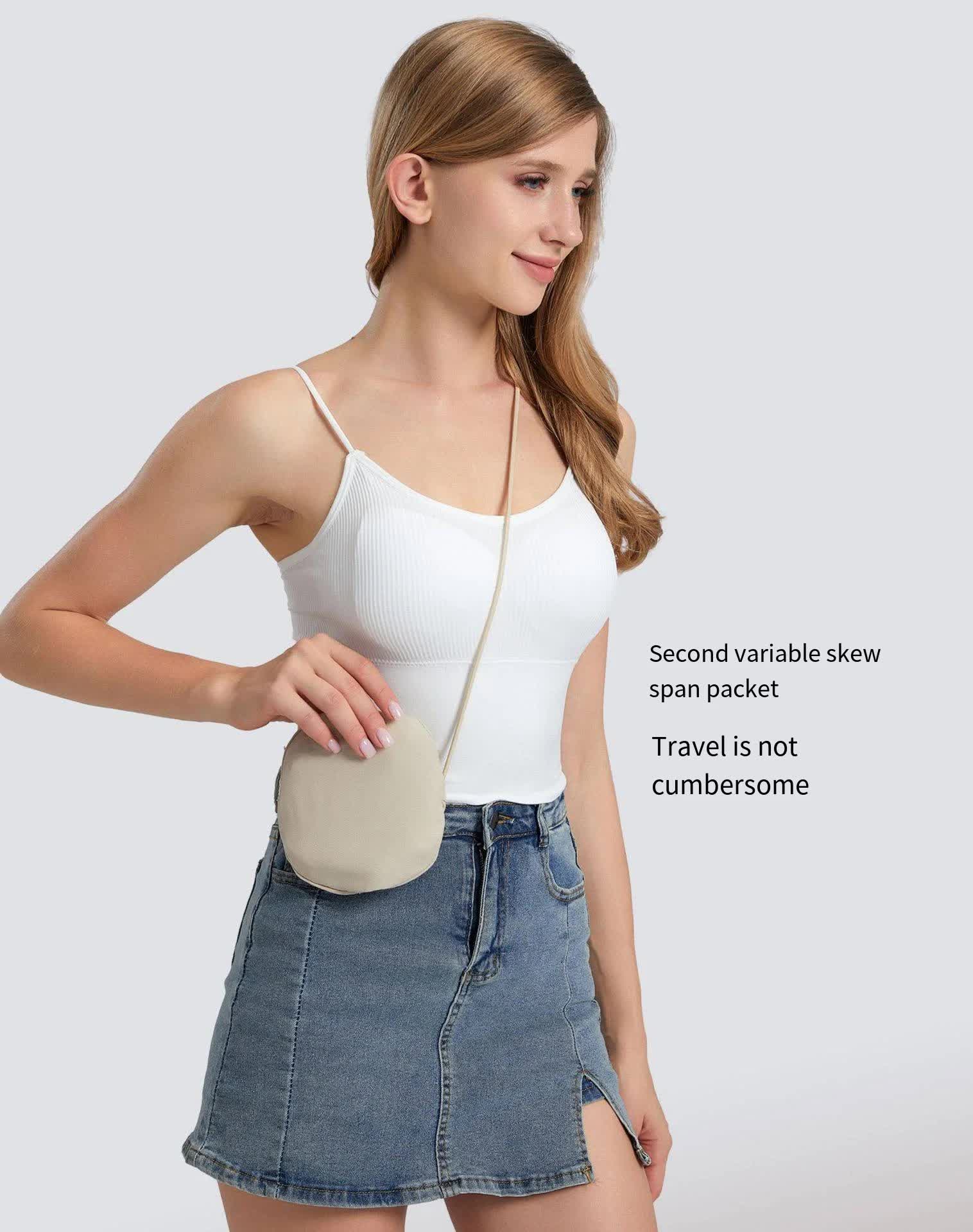 Black Packable Cotton Bucket Hat - Folds into Wearable Pouch | Frayed Edge Sun Hat with Chin Strap