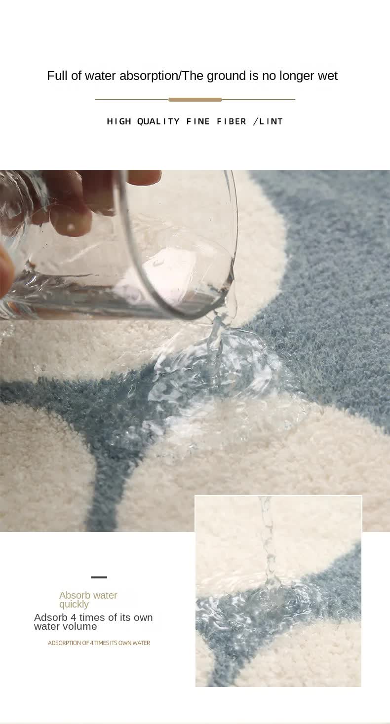 2 Pcs Brown And White Foot-Shaped Plush Bath Mat - Non-Slip Absorbent Bathroom Rug for Bedroom and Doorway (50x80cm)