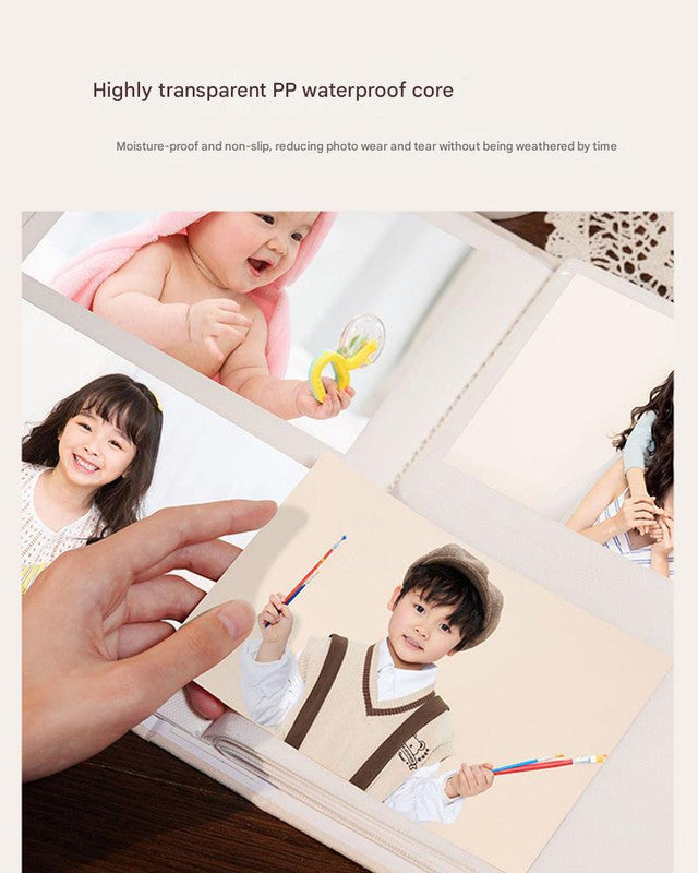 Cover 3 Colorful 7-Inch 100-Photo Cartoon Cat Album - Large Capacity Family Photo Storage Book with Suede and Crystal Cover