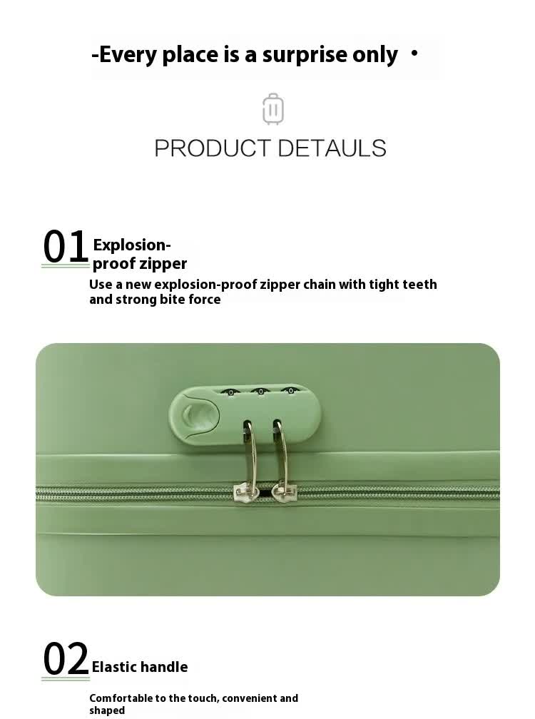 Dark Green Compact 18-Inch Carry-On Suitcase | Lightweight ABS Hardside Spinner Luggage