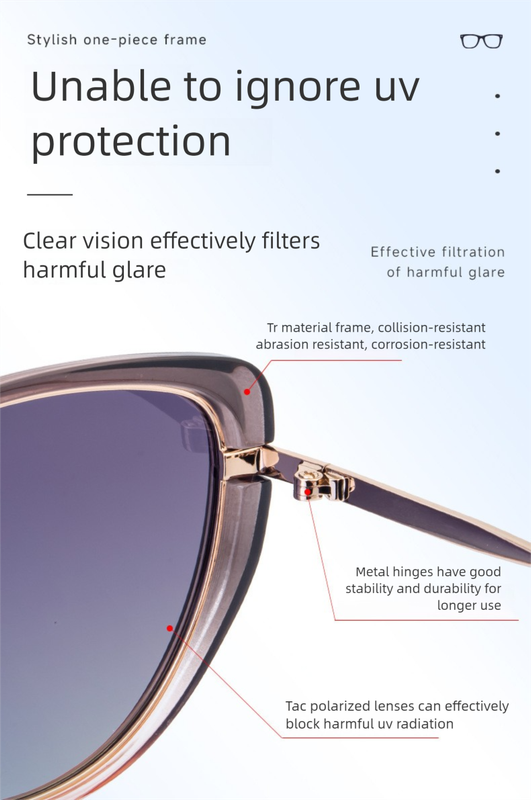 Dark Green Frame Chic Cat Eye Polarized Sunglasses for Women - Lightweight UV Protection Fashion Eyewear