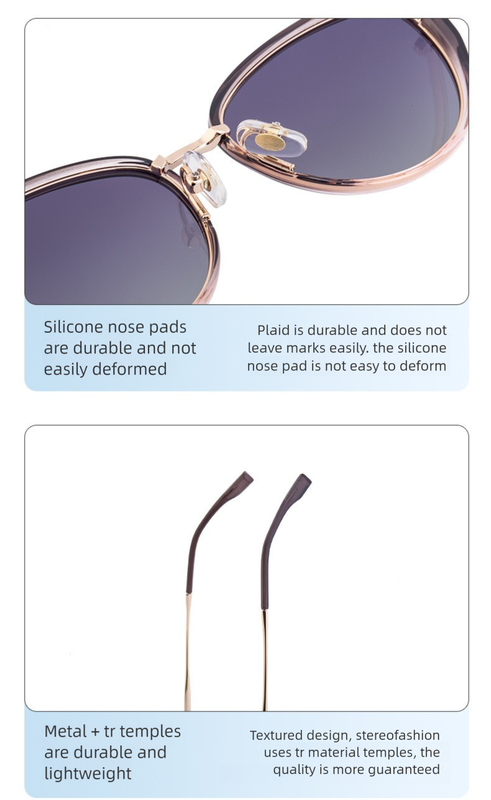 Dark Green Frame Chic Cat Eye Polarized Sunglasses for Women - Lightweight UV Protection Fashion Eyewear