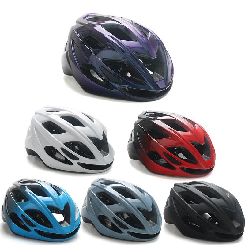 Dark Blue And Black Gradient Lightweight Adult Bicycle Helmet - Adjustable Fit Road & Mountain Bike Safety Headgear (57-62cm)