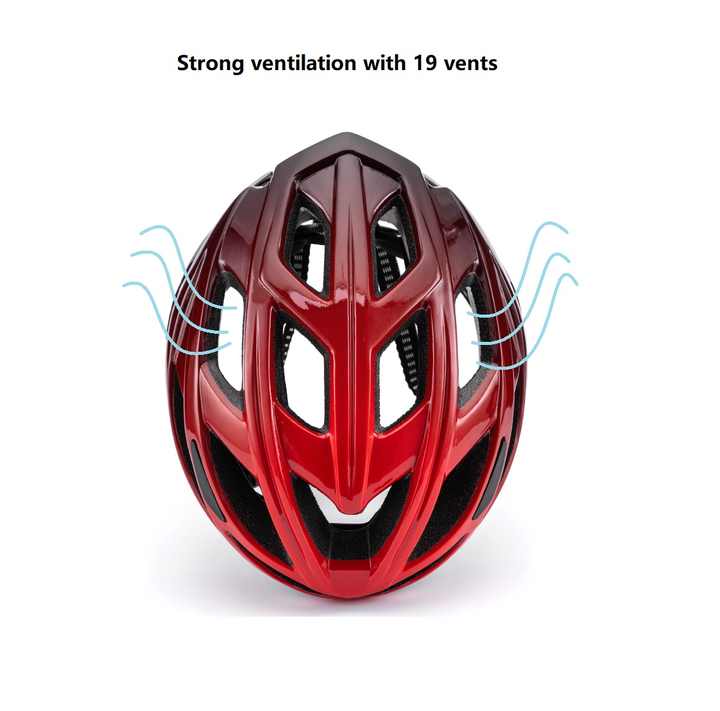 Dark Blue And Black Gradient Lightweight Adult Bicycle Helmet - Adjustable Fit Road & Mountain Bike Safety Headgear (57-62cm)