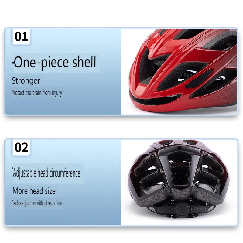 White Lightweight Adult Bicycle Helmet - Adjustable Fit Road & Mountain Bike Safety Headgear (57-62cm)