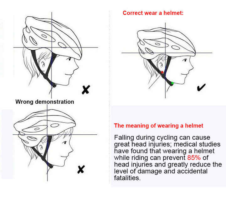 Black Lightweight Adult Bicycle Helmet - Adjustable Fit Road & Mountain Bike Safety Headgear (57-62cm)