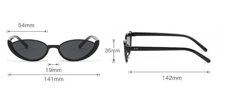 Milk Tea Leaves 2PCS Fashionable Cat-Eye Sunglasses for Women - Retro INS Style UV Protection Shades