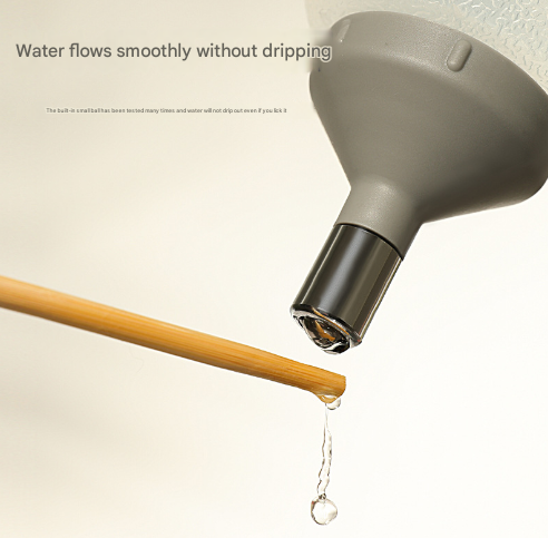 Beige Adjustable Height Pet Water Dispenser - Free Standing or Hanging - No More Bending!