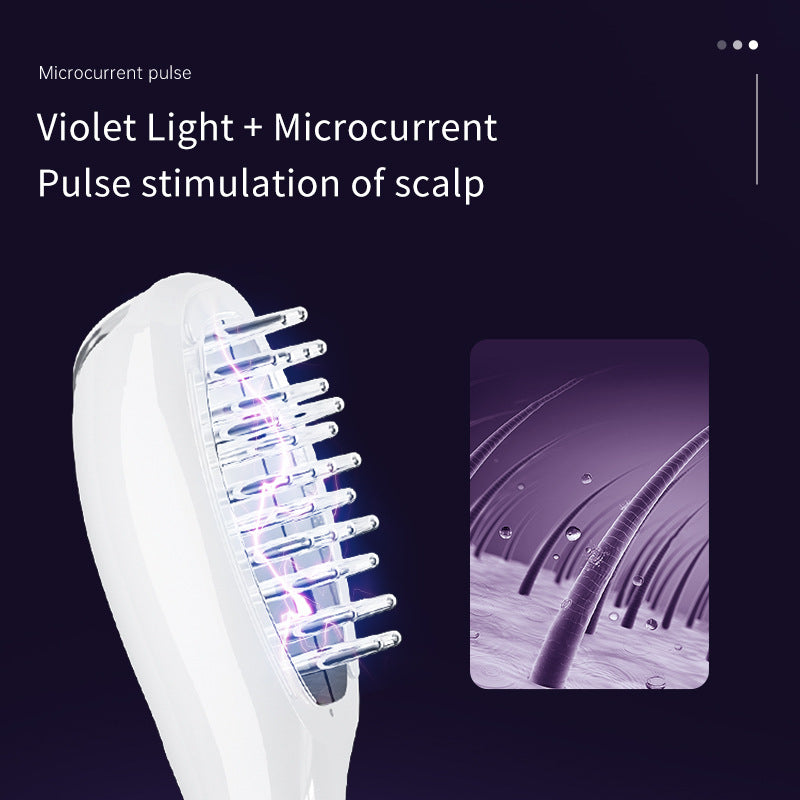 Revitalizing LED Hair Growth Comb: EMS Microcurrent, Red & Blue Light Therapy, Scalp Massager