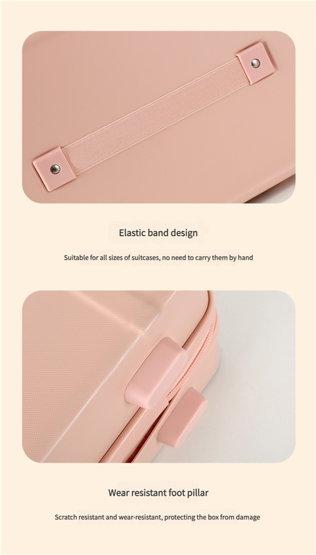 Personalized stylish and lightweight Light yellow mini suitcase for short trips