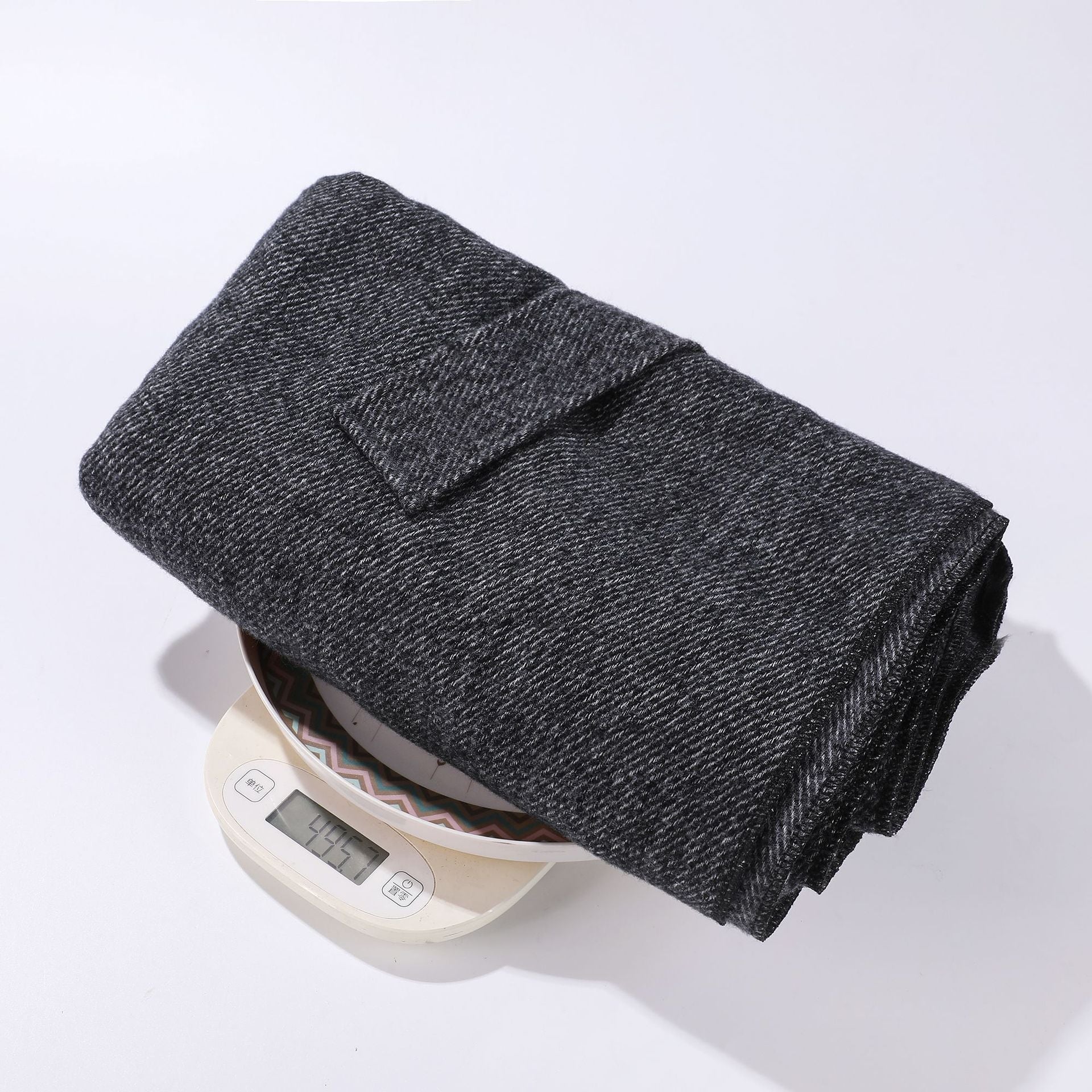 Solid Knit Poncho Shawl,Warm Fall/Winter Cape with Slit and Crossbar Design(Navy blue)