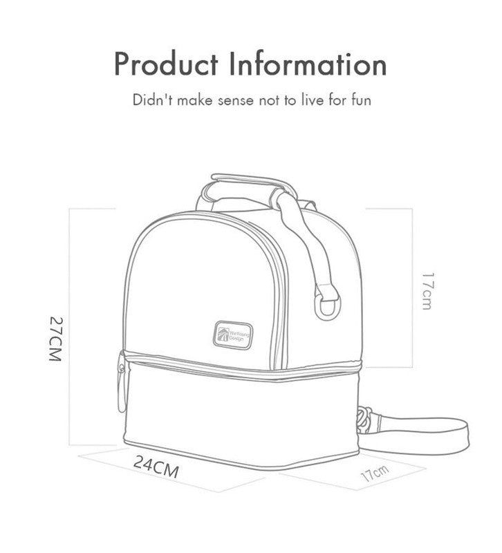 Versatile Insulated Breast Milk Cooler & Lunch Backpack - Waterproof, Multi-Carry Options(Pure gray)