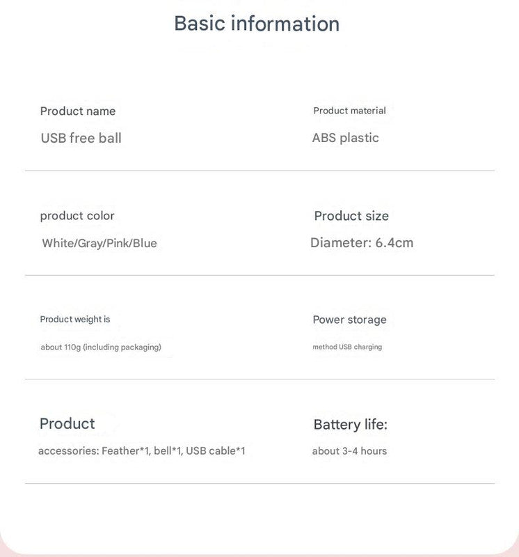 Smart USB Rechargeable Pet Interactive Rolling Ball(pink)