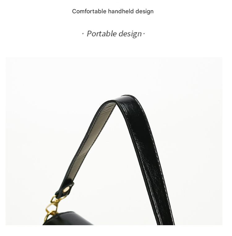Silver Chic Saddle Crossbody Bag with Wide Guitar Strap - PU Leather
