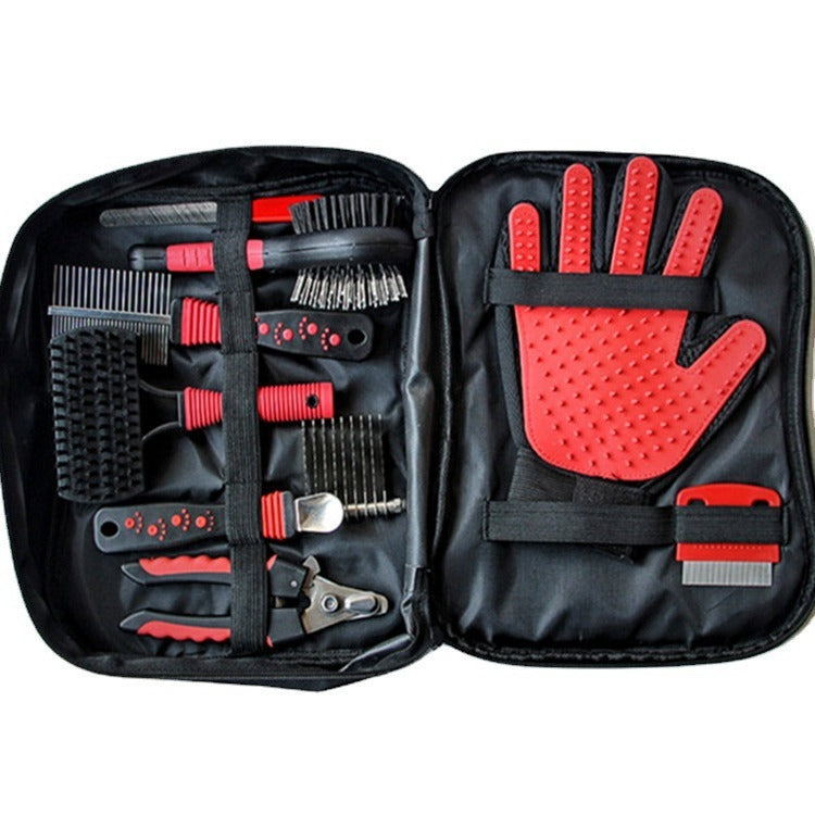 Dog & Cat Grooming Set - Multi-Tool Kit with Storage Case for Fur & Nail Care