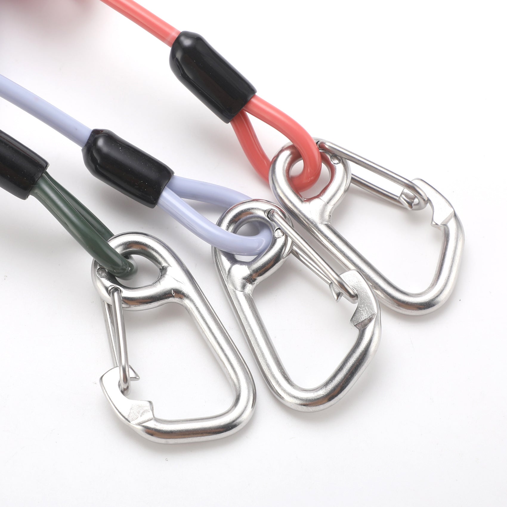 Red Pro 316 Stainless Steel Diving Reef Hook - Single, Double Combo Pack - Current Hook with Coiled Safety Lanyard