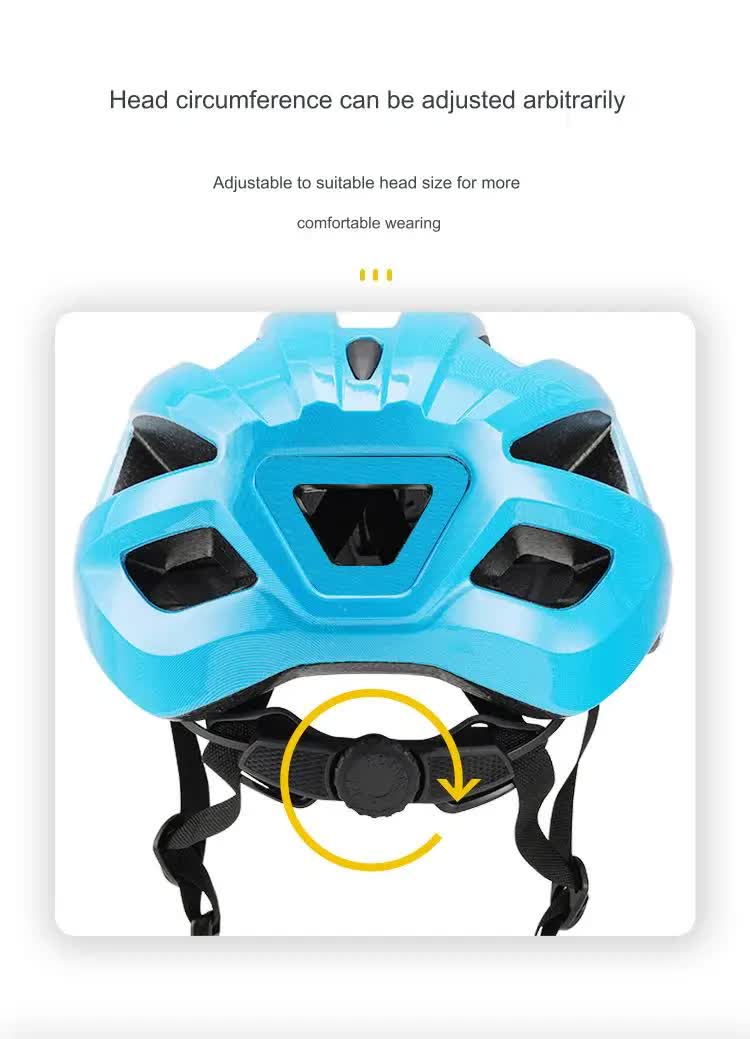 White and Blue Ultra-Light Adult Cycling Helmet - CE & CPSC Certified, In-Mold Safety for Road & Mountain Biking