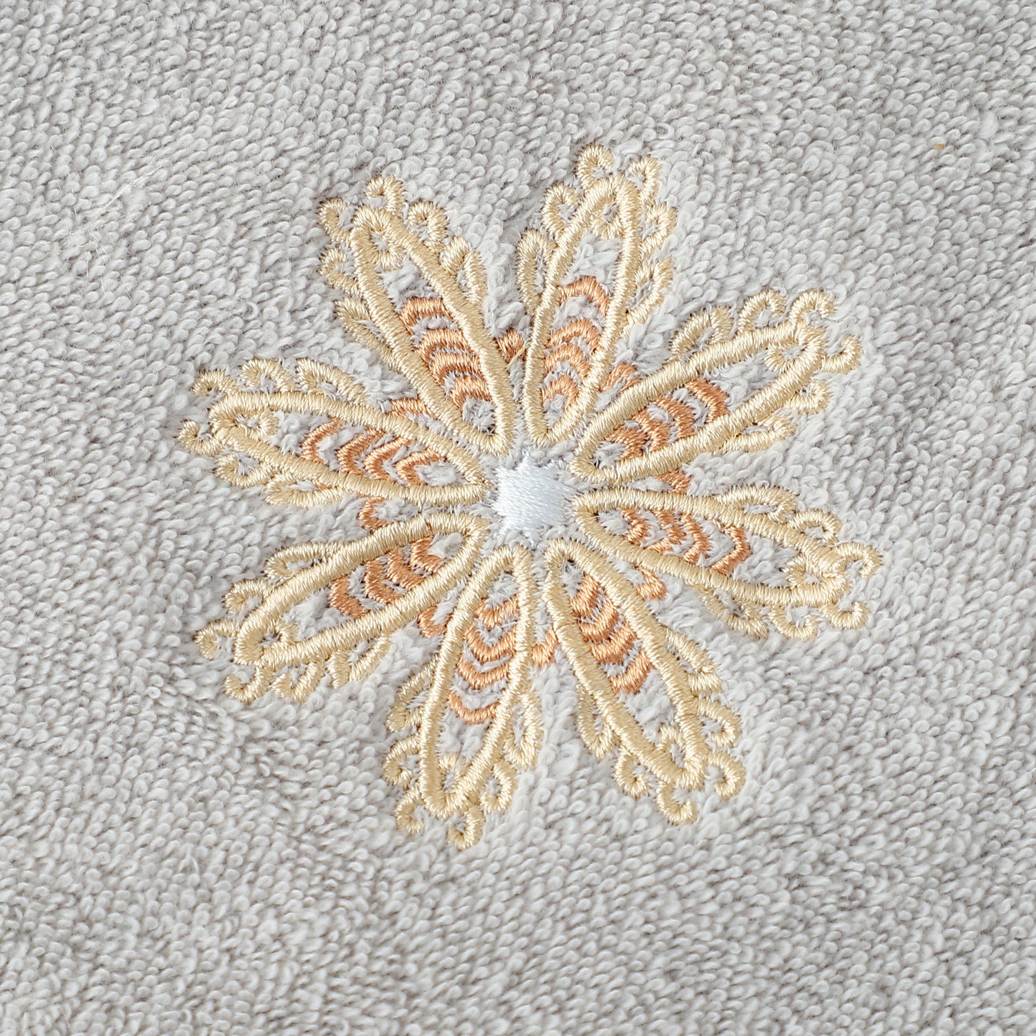 Color Mixing 4-Pack Elegant Floral Embroidered Cotton Hand Towels - Ultra Soft & Absorbent