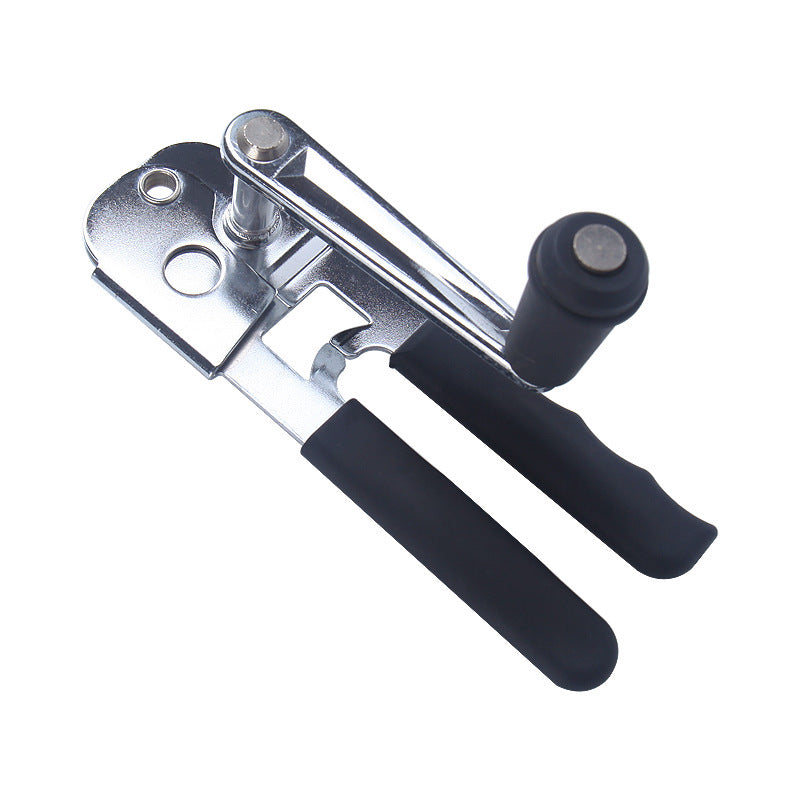 Heavy-Duty Manual Can Opener with Ergonomic Grip - Stainless Steel Cutter & Bottle Opener
