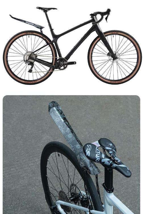 Style A Black Lightweight Bicycle Rear Mudguard - Adjustable PP5 Fender for MTB, Road & Folding Bikes (NOT for V-Brakes)