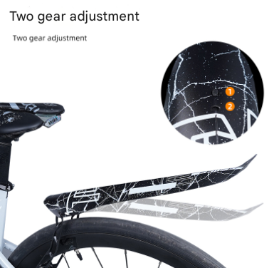 Style A Black Lightweight Bicycle Rear Mudguard - Adjustable PP5 Fender for MTB, Road & Folding Bikes (NOT for V-Brakes)