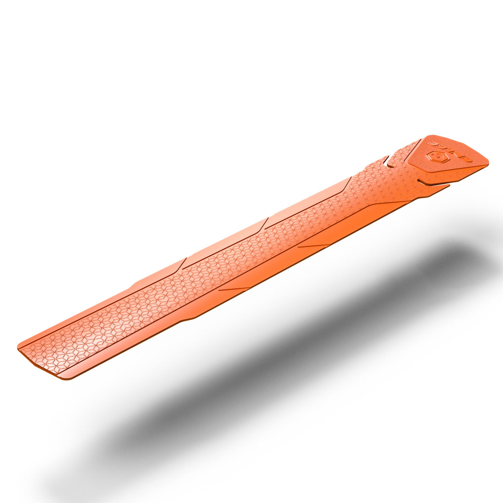 2 Pcs Orange Durable Bicycle Frame Down Tube Protector Sticker  - Anti-Scratch Guard for MTB & Road Bikes