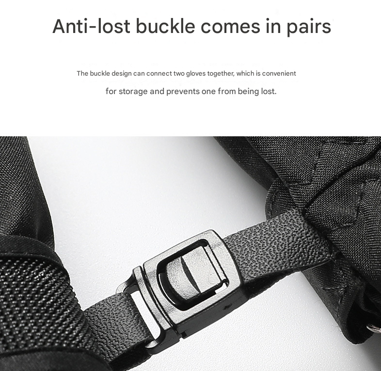 Men's Blue-white Color Combination Top-Rated Waterproof Touchscreen Ski Gloves - Fleece-Lined for Men & Women