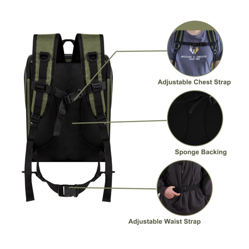 Green Breathable Comfort Pet Travel Backpack