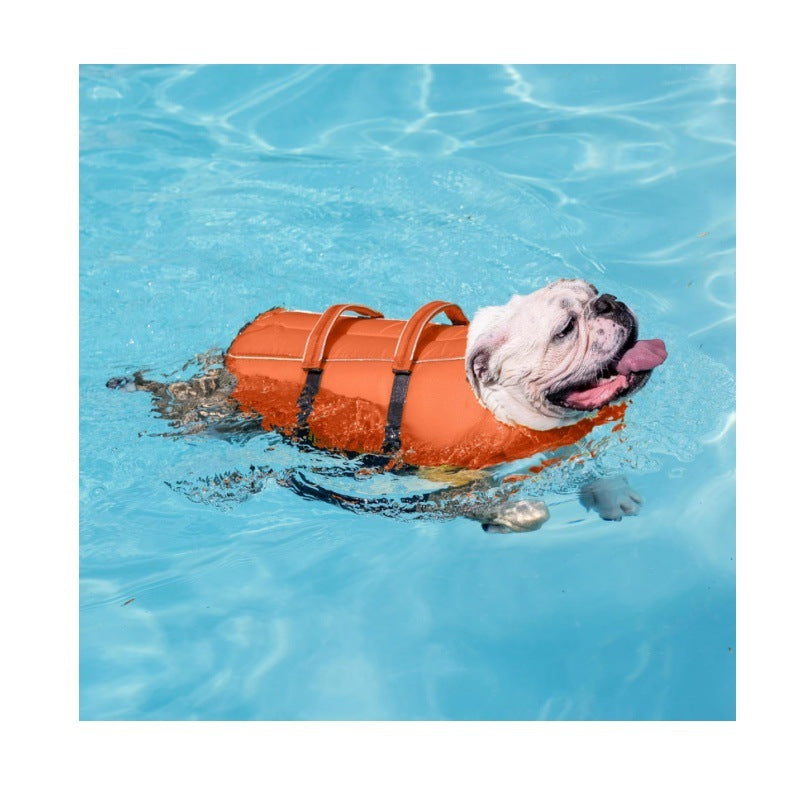 Orange Adjustable Granby Dog Life Vest for Swimming