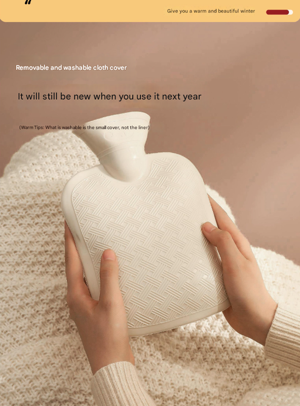 Rose Pink Cozy Capybara Hot Water Bottle with Soft Plush Cover | Leak-Proof PVC Water Bag for Soothing Pain Relief & Winter Comfort