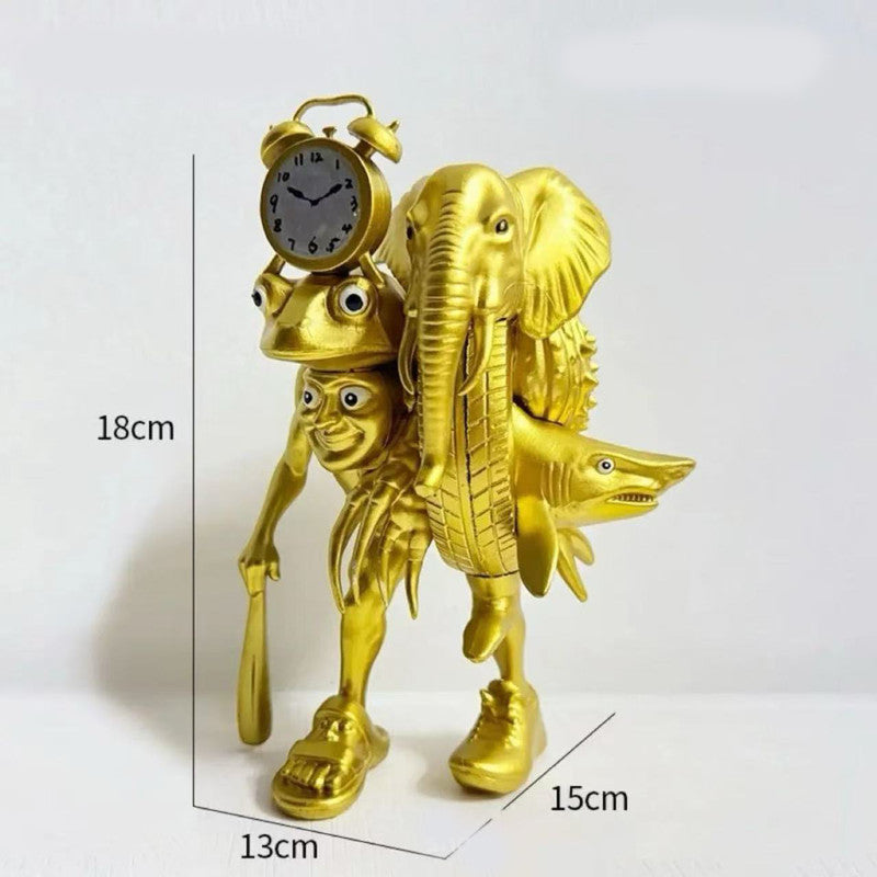 Whimsical Creature & Monster Figurine Collection - Set of Bizarre PVC Mini Toys for Desk Decor