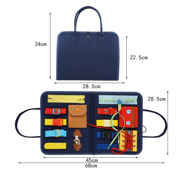 Pink Early Education Learning Board - Felt Activity Board for Toddlers