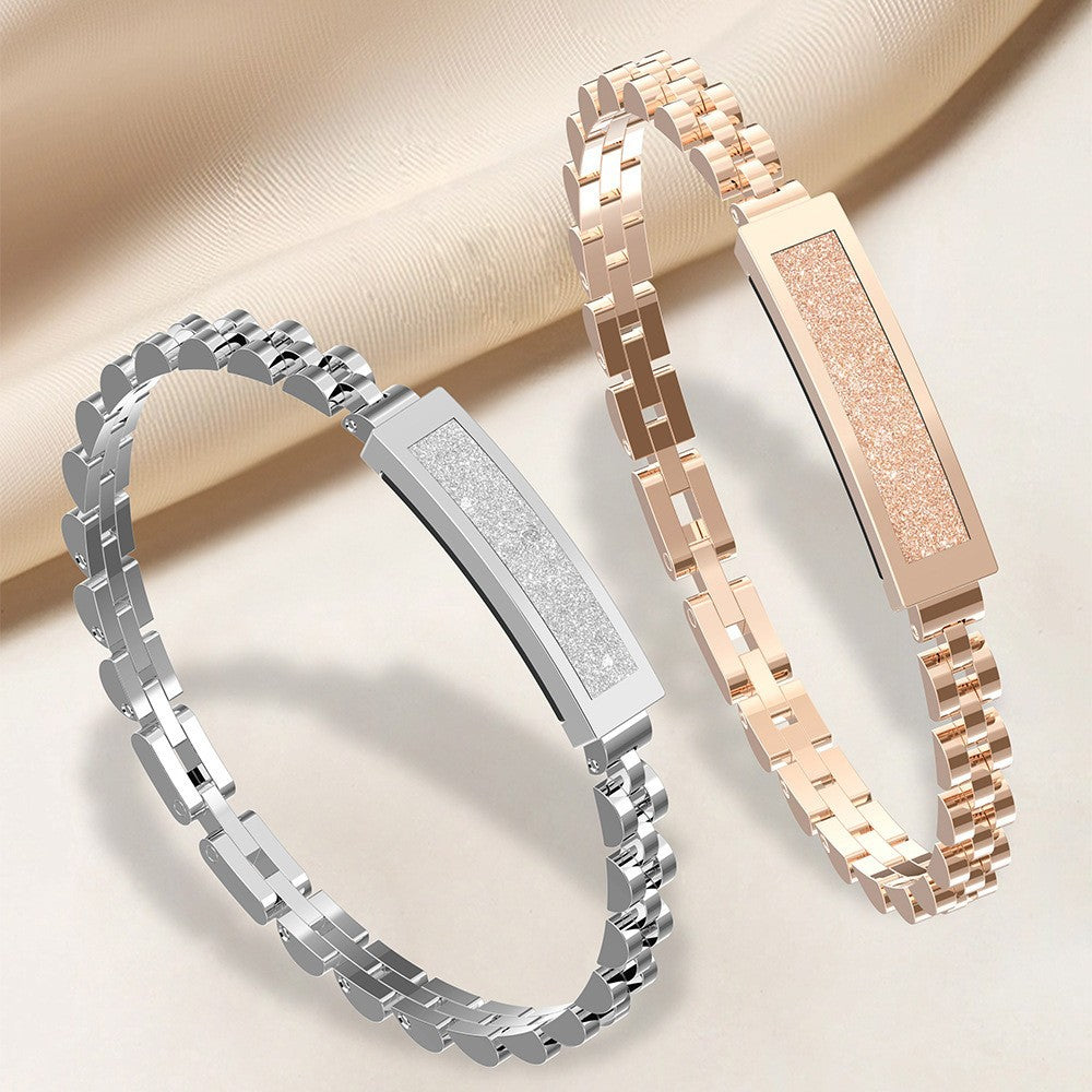 Elegant Smart Fitness Tracker Bracelet - Heart Rate, Sleep & Activity Monitoring, IP68 Waterproof(Silver)